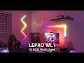 Lepro wl1 ai smart rgb wall lights with lightbeats music sync ai generated lighting