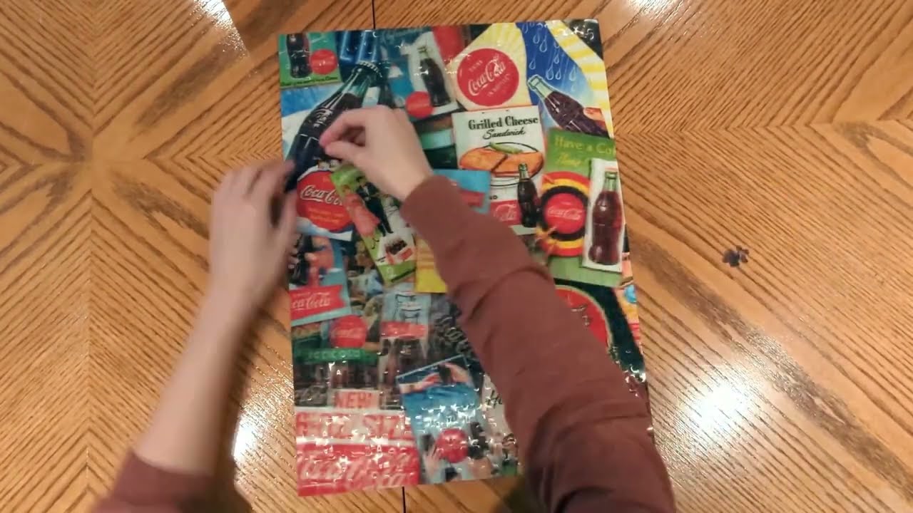 Lenticular Coca-Cola (Aquarius) - 500 piece puzzle time lapse