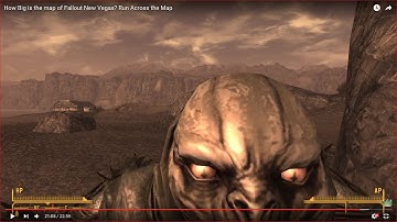 HOW BIG IS THE MAP in Fallout New Vegas? Run Across the Map