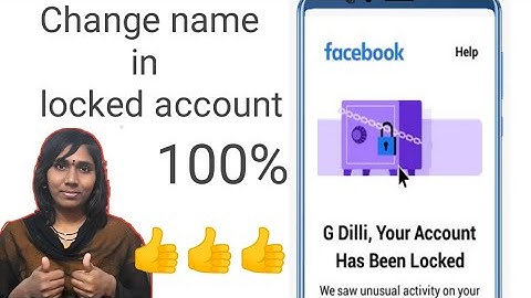 How To Change Name In Locked Facebook Account In Telugu  2021 / Change Name In Few Minutes
