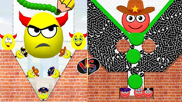 HIDE BALL brain teaser games 🆚 Draw to smash - save the doge & bee Gameplay part 25 #hideball