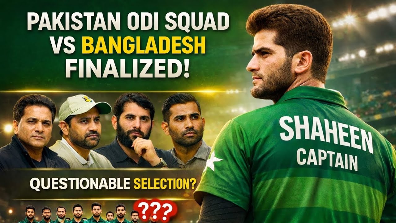 Pakistan ODI Squad vs Bangladesh Announced – Big Selection Questions!
