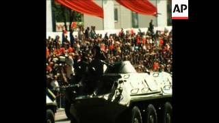 SYND 1 5 75 COMMUNISTS IN MOSCOW AND EAST BERLIN CELEBRATE MAY DAY WITH TRADITIONAL PARADE