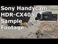 Sony Handycam HDR-CX405 footage