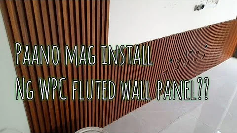 paano mag install ng WPC fluted wall panell??
