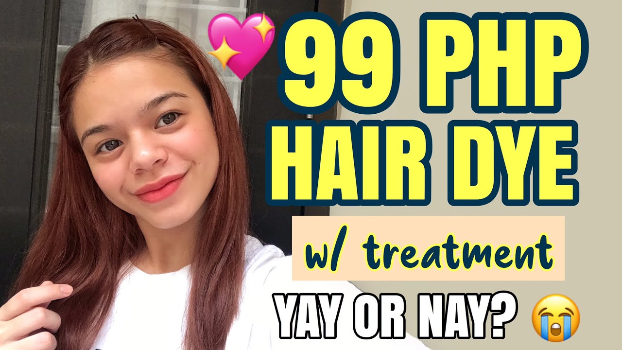 99 PHP HAIR DYE from WATSONS coloring my hair at home Philippines