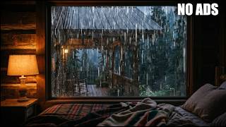 Sleep Instantly: Heavy Rain on Tin Roof for Severe Insomnia Relief (No Ads)
