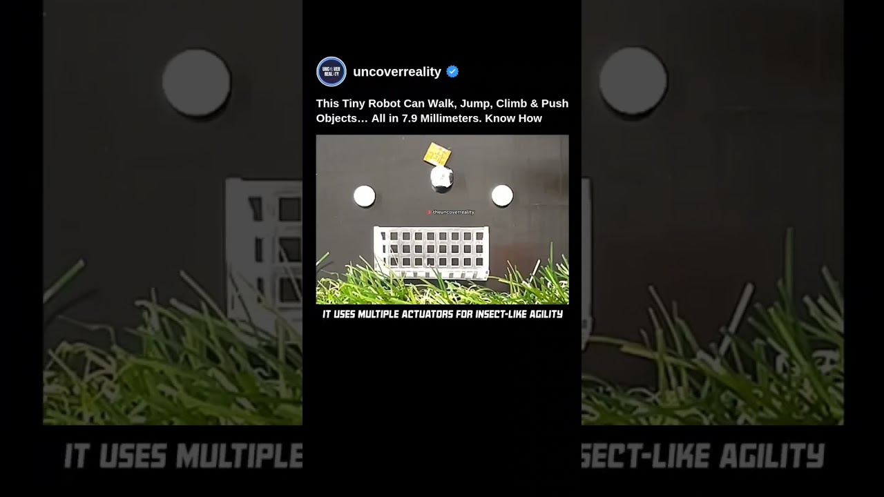 This Tiny Robot Can Walk, Jump, Climb & Push Objects All In 7.9 Millimetres. Know How 