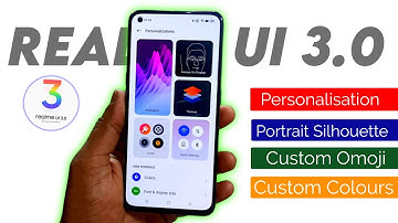Realme UI 3.0 Personalisation Feature AOD Customization,  Portrait Silhouette & Omoji | Atul Tech