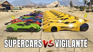 Gta 5 Online - Vigilante Vs Fastest Supercars Which Is Fastest Batmobile Vs Fastest Supercars?