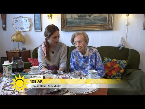 108-åringen Amie: "Jag har ju gjort allt, jag har varit med om allt!" - Nyhetsmorgon (TV4)