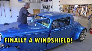 Factory Five 33 Hot Rod V2  Windshield Modified & Installed