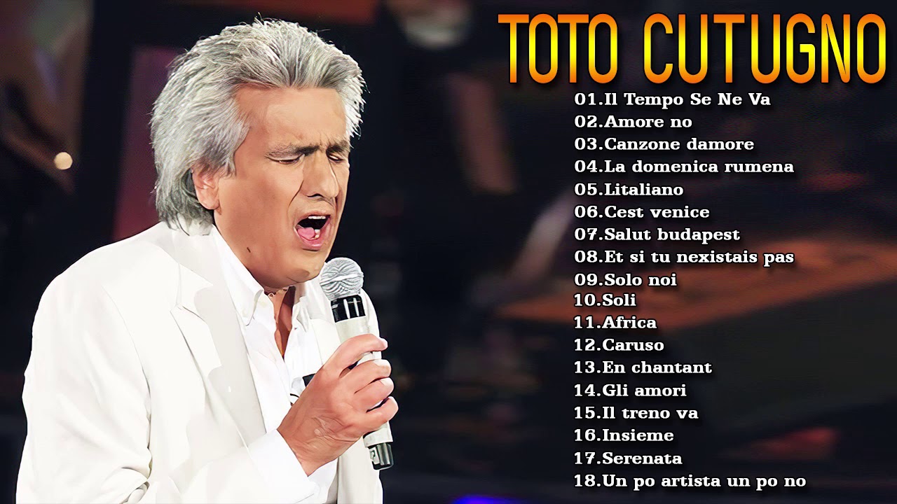 Raccolta delle canzoni d'amore di Toto Cutugno YouTube Raccolta delle canzoni d'amore di Toto Cutugno YouTube