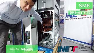 Celda de media tension SM6 DM1A de Schneider Electric Descripcion interna