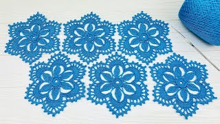 Ажурный МОТИВ крючком мастер-класс по вязанию Crochet flower motif patterns tutorial