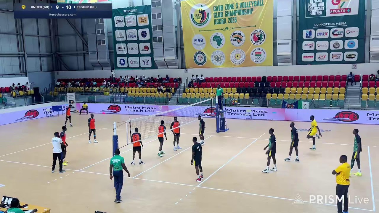 🔴 LIVE: El Wak United vs Ghana Prisons Service | Ranking Match | CAVB Zone III Volleyball Club Champ