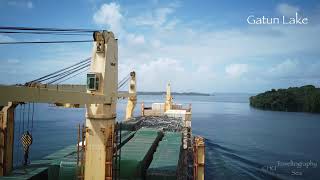 How ship transit Panama Canal - 2 min time-lapse 2K