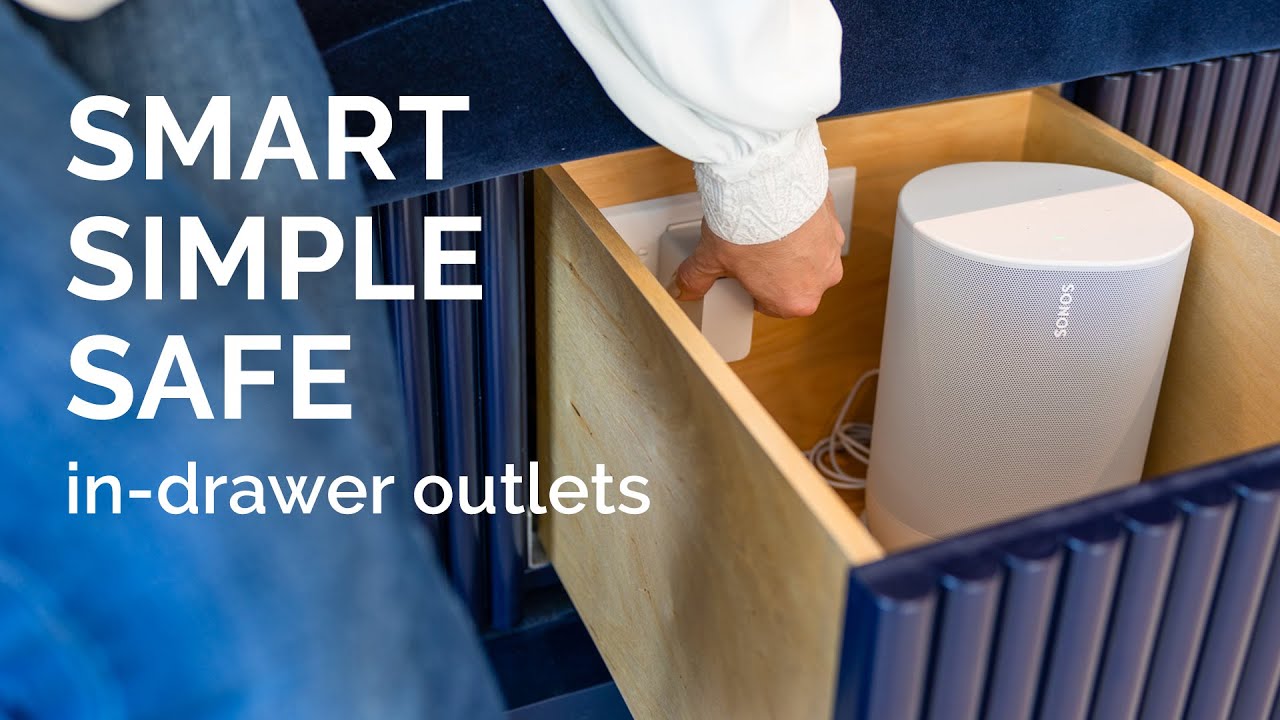Docking Drawer | Smart, Simple & Safe Outlets Designed Specifically for Use Inside the Drawer