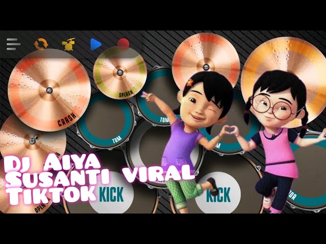 Dj Aiya Susanti viral Tiktok | Real Drum Cover class=