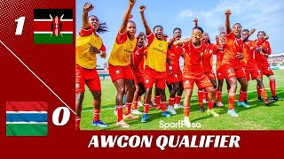 Harambee STARLETS vs GAMBIA[1-0]|Highlights AWCON Qualifier