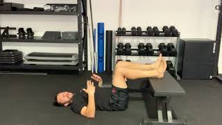 Hook Lying Hip Internal Rotation Mobilisation