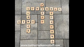 DIY Backyard Scrabble || How to Make a Backyard Scrabble Game