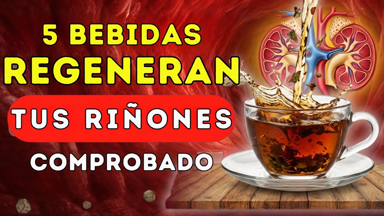 5 BEBIDAS que PROTEGEN tus RIÑONES y Mejoran la Filtración (Naturales)