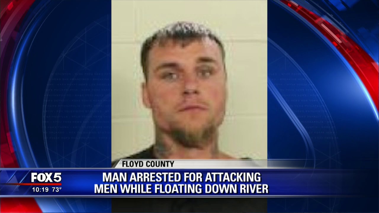 Man arrested for attacking men while floating down river - YouTube