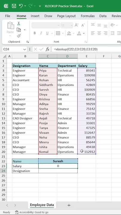 Master XLOOKUP in Excel in 60 Seconds! 🔥 #ExcelTips