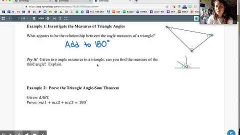 Geometry. Lesson 2-3: Parallel Lines and Triangle Angle Sum