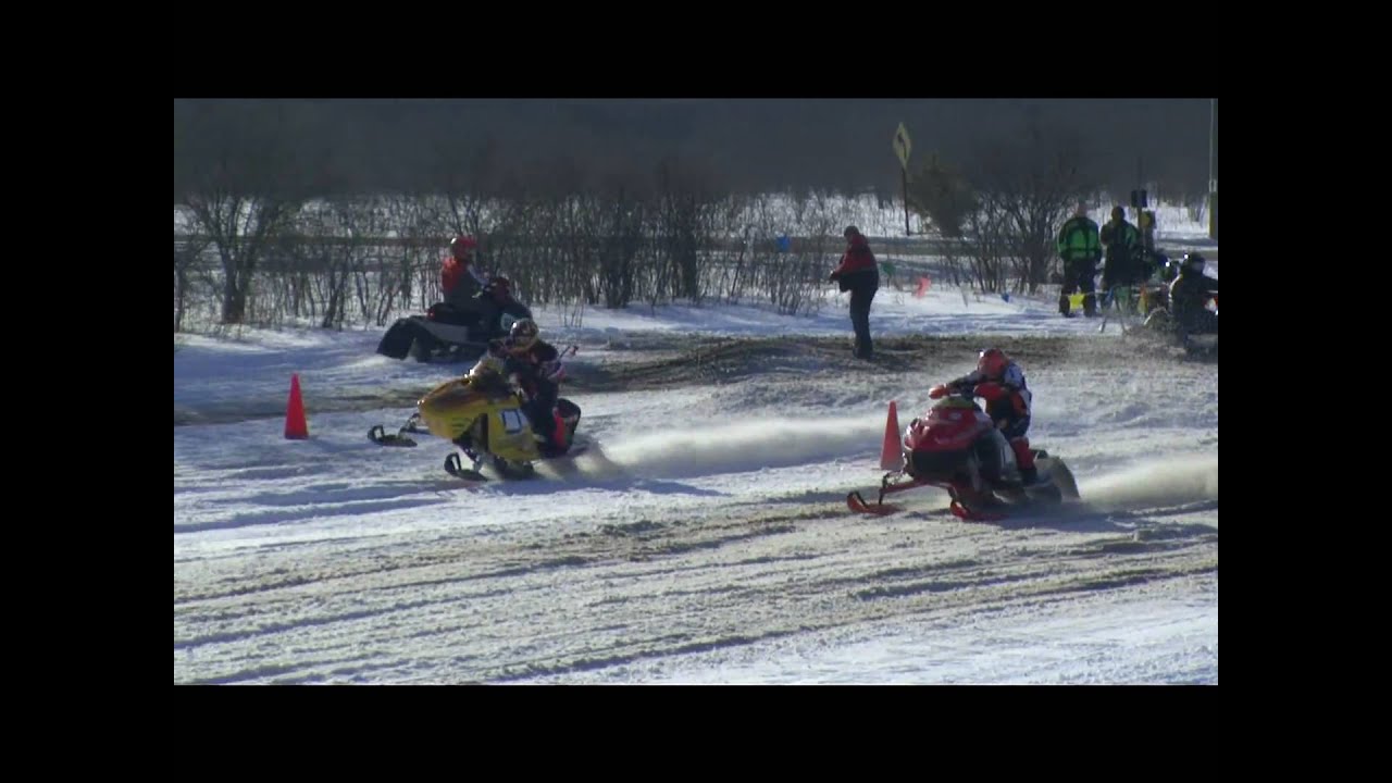 Snow Blast Snowmobile Drag Races East Jordan MI 2010 YouTube