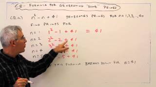 C8--Formula for Generating Some Primes