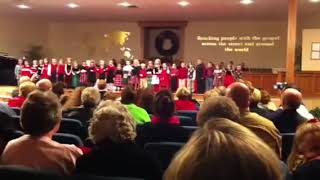 Riley at Christmas program