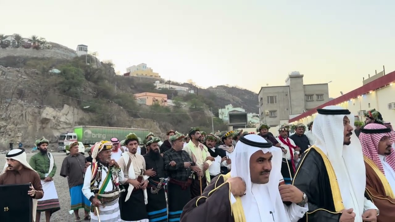 مبدا صف بلغازي عند بني مالك في حفل تنصيب شيخ الشمل بندر بن محمد السلمي المالكي في استراحة النسيم