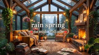 🌧️Smooth Rain Happy Spring Jazz on Rainy Forest (NO MID-ROLL ADS) Gentle Rain for Relaxation & Focus screenshot 5