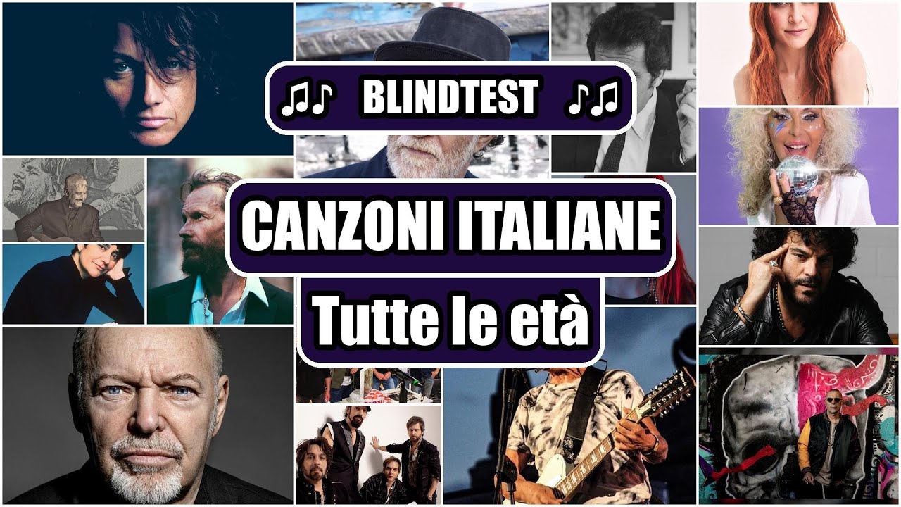 INDOVINA LA CANZONE - CANZONI ITALIANE (difficile) - Tutte le età (guess the song quiz)