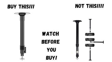 Projector Mount ,Extendable Projector Ceiling Mount 11.8" - 18.89" unboxing/install