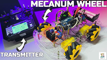 Build a Long-Range RC Mecanum Wheel Robot Car with Arduino | FlySky FS-i6X + L298N Full Tutorial