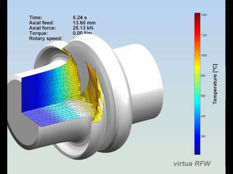 Rotary Friction Welding simulation of a shaft