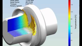 Rotary Friction Welding simulation of a shaft