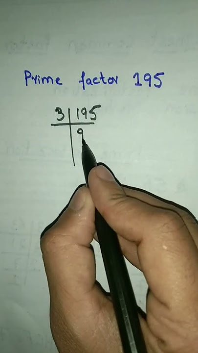 prime factor of 195#shorts