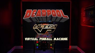Deadpool themed Virtual Pinball Machine - ULTRA VP 4K 120Hz Full Force Feedback Digital Pinball