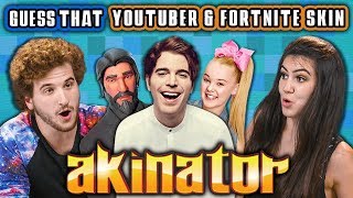Guess That YouTuber And Fortnite Skin - Akinator #2 (React: Gaming)