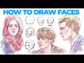 How to draw faces loosely  stepbystep tutorial  pro tips