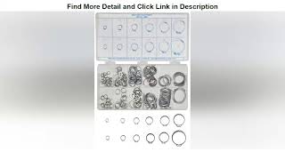 Up To 40% OFF Carbon Steel External Retaining Ring Assortment (300 Pieces), Zinc Plated Finish, Inc