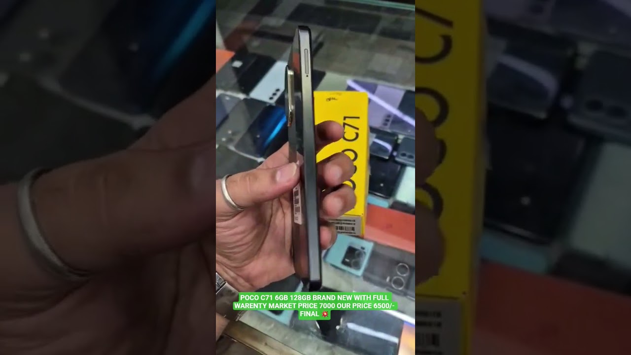 POCO C71 6GB 128GB BRAND NEW WITH FULL WARENTY MARKET PRICE 7000 OUR PRICE 6500/- FINAL