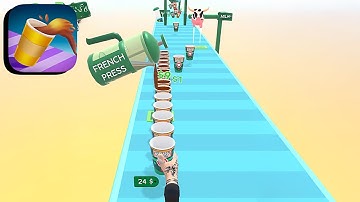 Coffee Stack ​- All Levels Gameplay Android,ios (Levels 420-422)