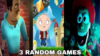 3 RANDOM GAMES EP 2: Hi Neighbor From Hell, Stewie Adventure Jungle, Andy's Animatronics screenshot 1
