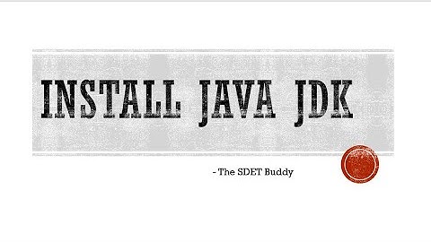 Install Java JDK (Windows)