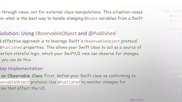 How to Effectively Change @ State Variables from a Swift Class in SwiftUI